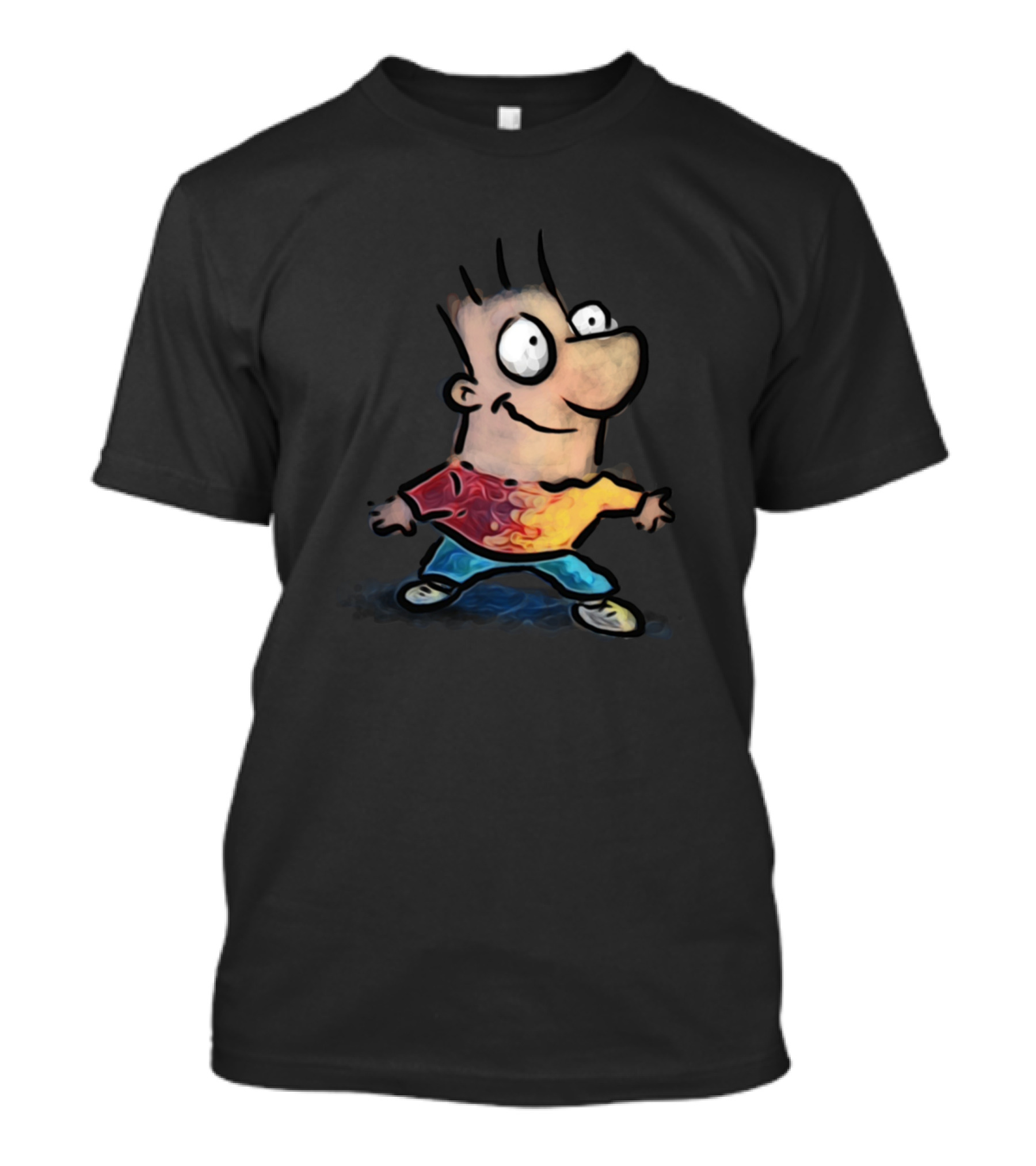 Cartoon Network Classic Character With Colorful T-Shirt