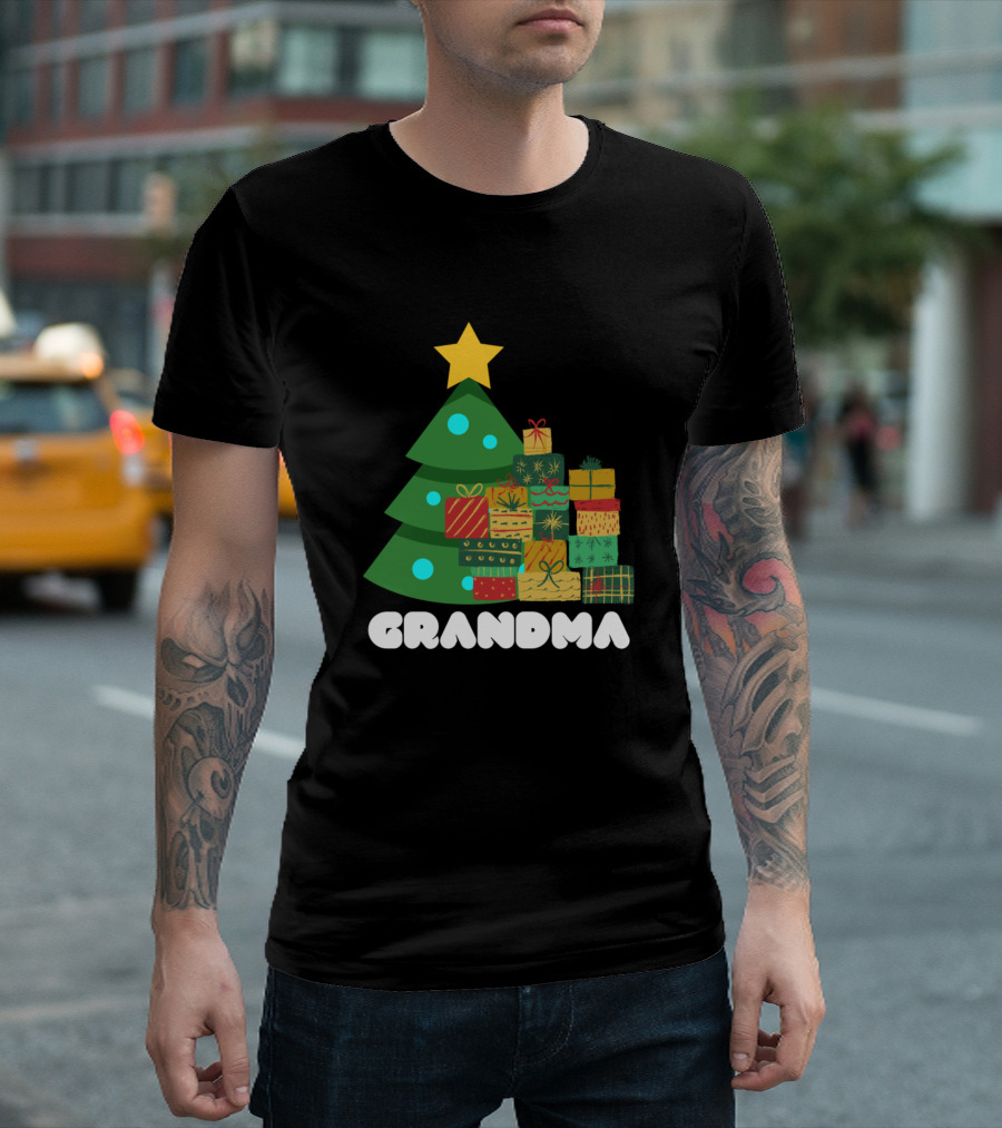 Grandma Christmas Tree with Gifts T-Shirt