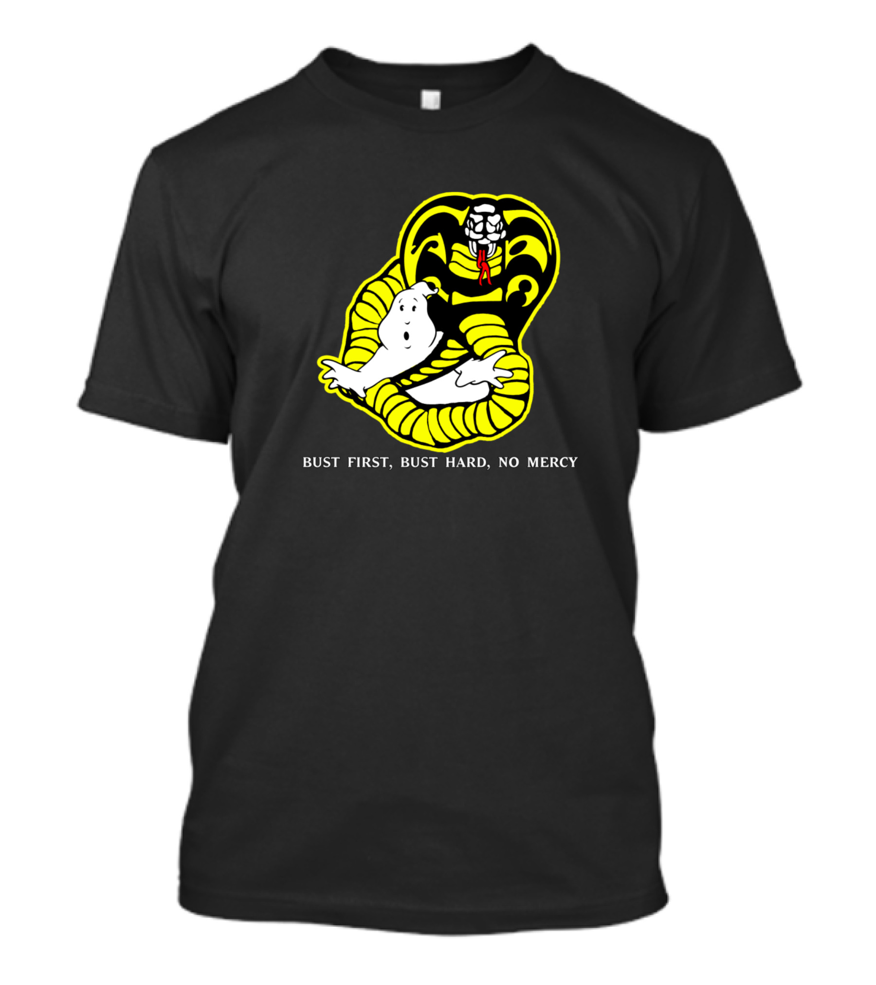 Cobrabusters Bust First Bust Hard No Mercy T-Shirt