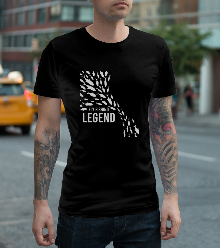 Fly Fishing Legend Fish Cascade T-Shirt