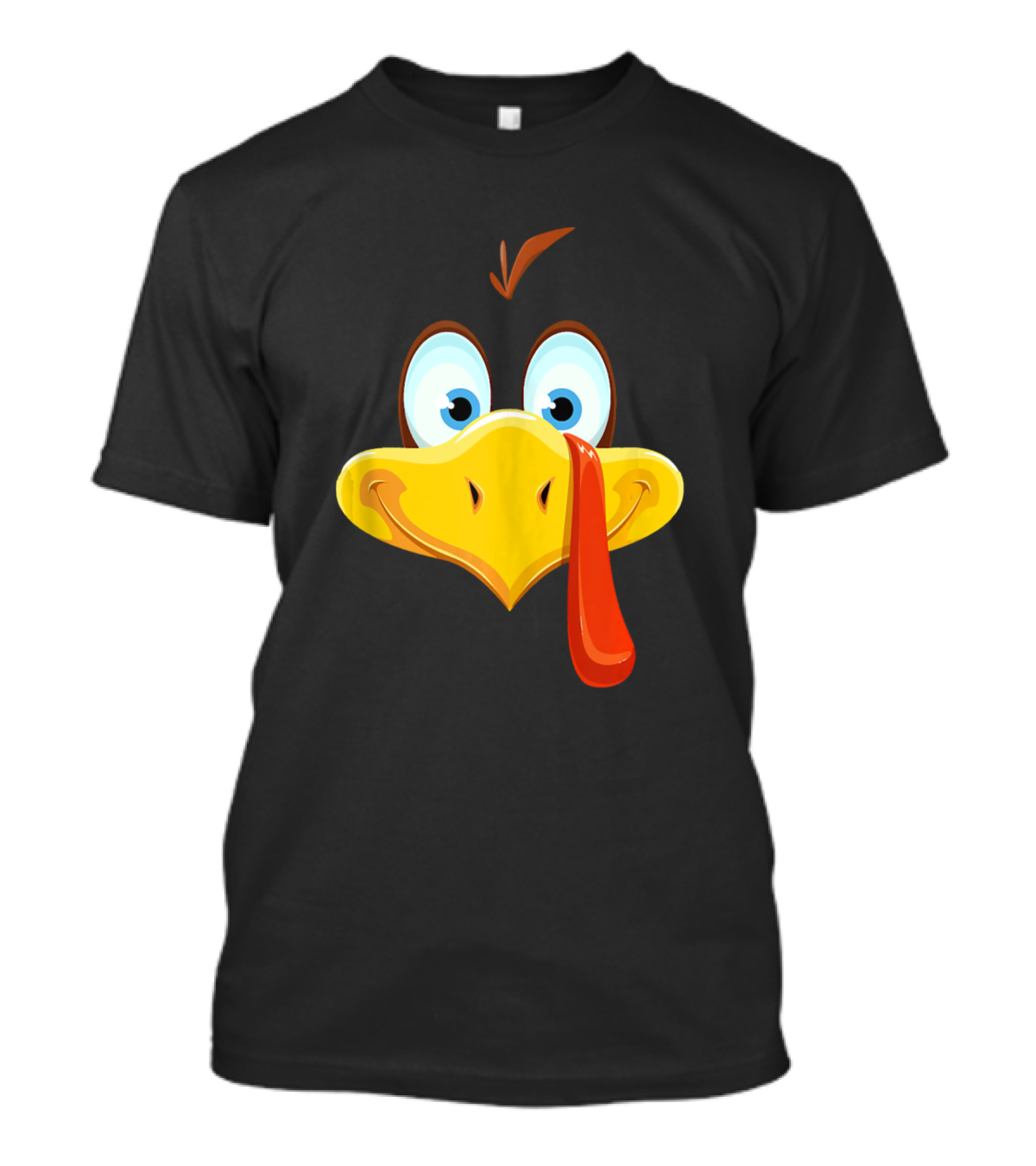 Funny Turkey Face Cartoon Expression T-Shirt