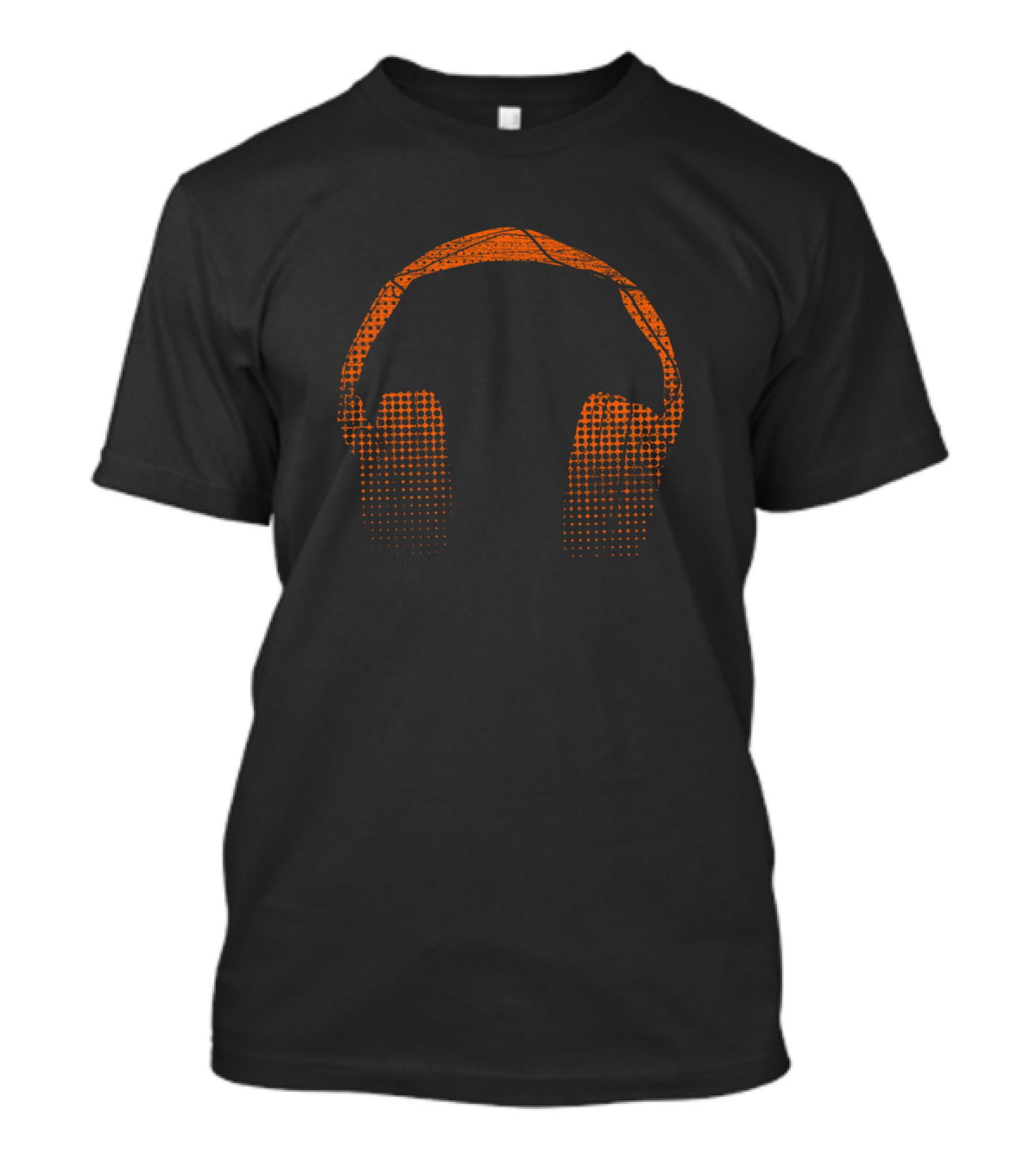 Headphones Music Halftone T-Shirt