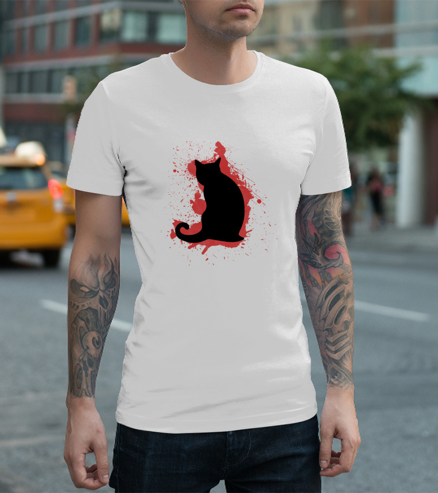 Katze Katzenhalter Katzenz Chter Rassekatze Lustig Silhouette T-Shirt