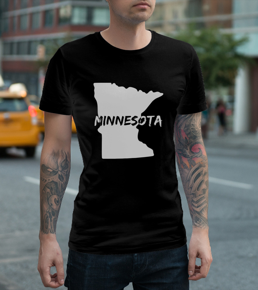 Minnesota State Outline T-Shirt
