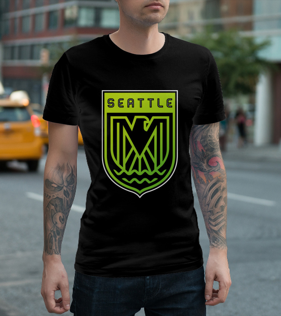 Seattle Emblem Modern Seahawks Football Team T-Shirt