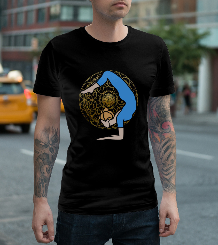 Yoga Pose Mandala Balance Meditation T-Shirt