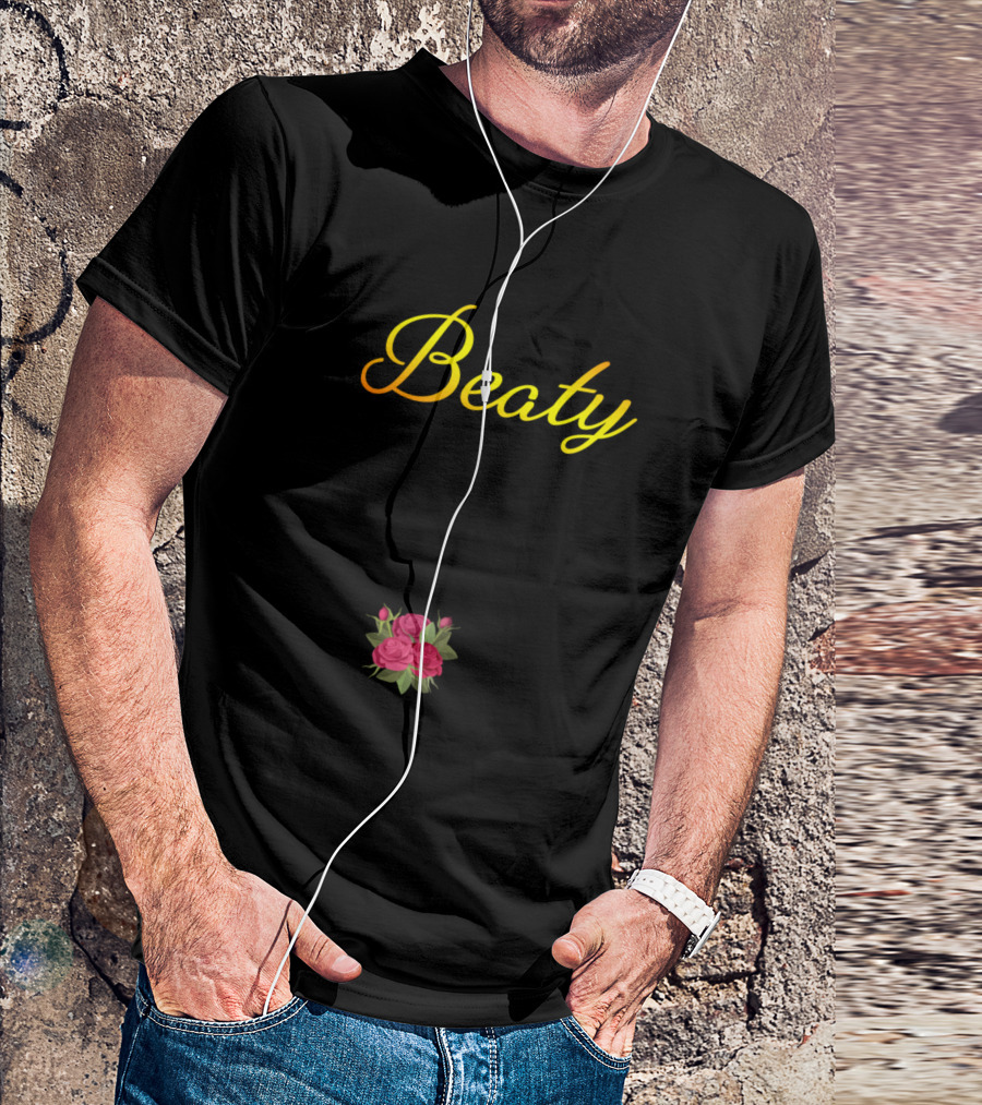Beauty And The Bump Pregnancy Announcement Roses Footprints T-Shirt