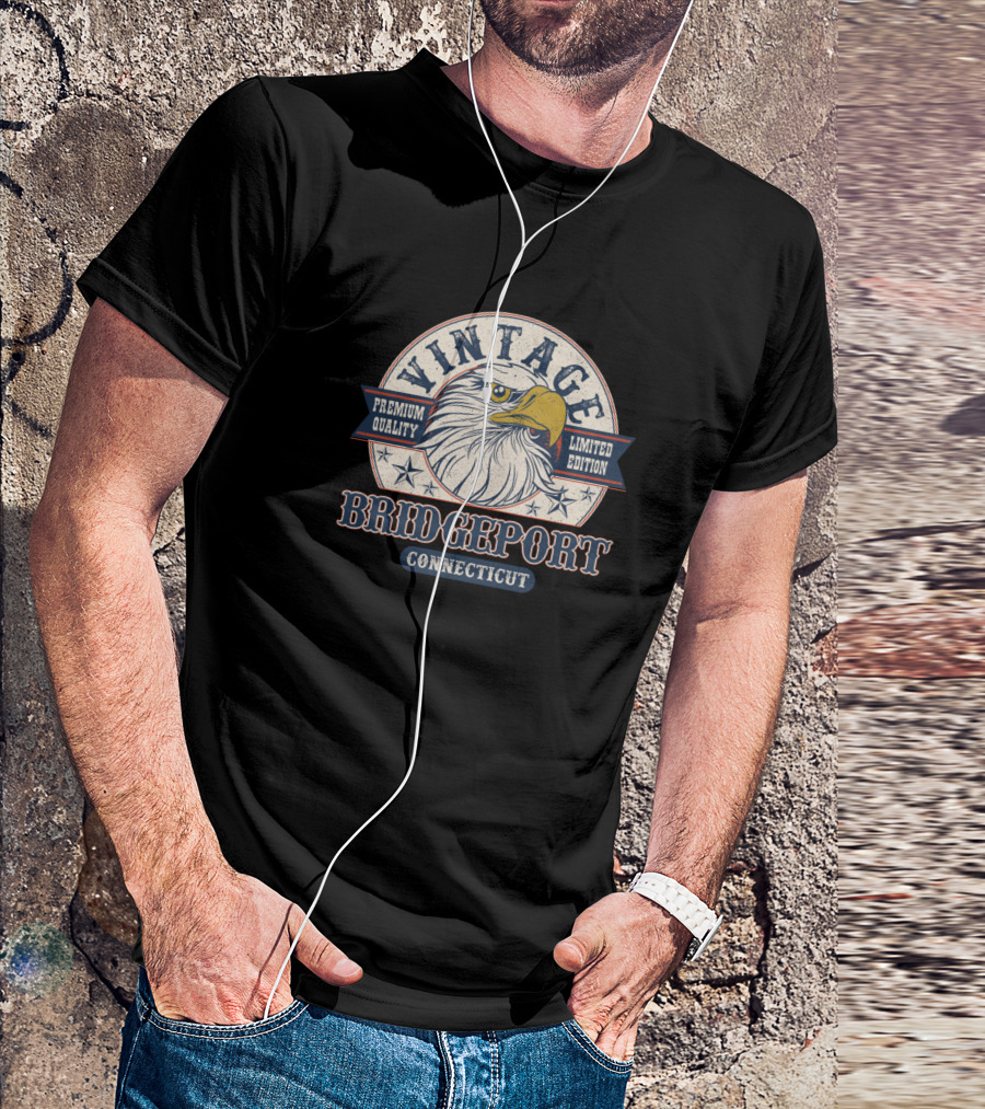 Vintage Bridgeport Connecticut Eagle T-Shirt