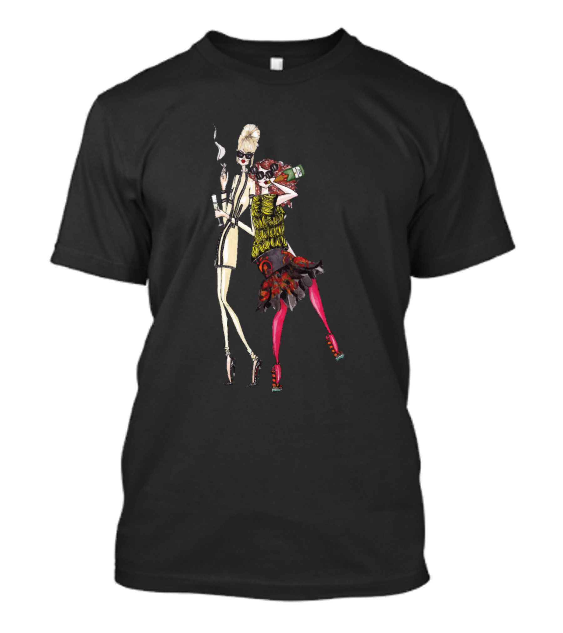 Cheers Sweetie Patsy Stone Absolutely Fabulous Fashion Duo T-Shirt