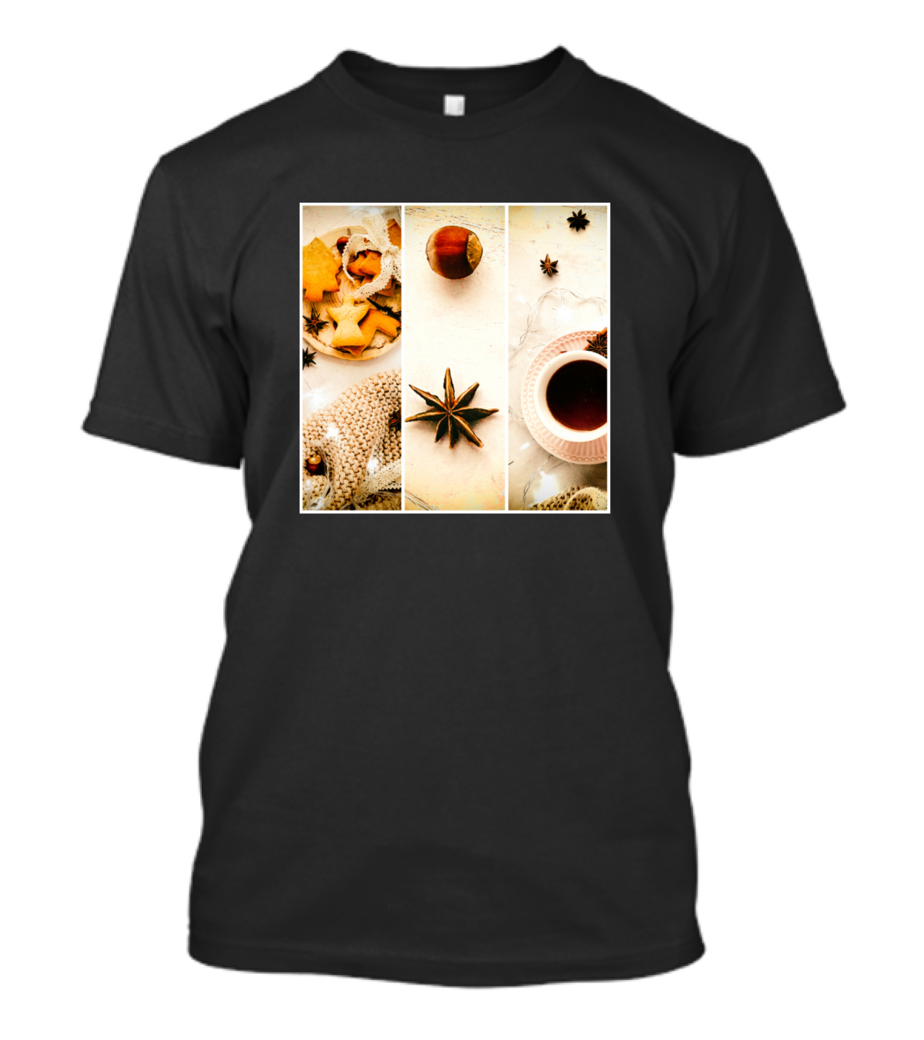 Warm Knit Sweater Autumn Tea And Star Anise Cozy Comfort T-Shirt