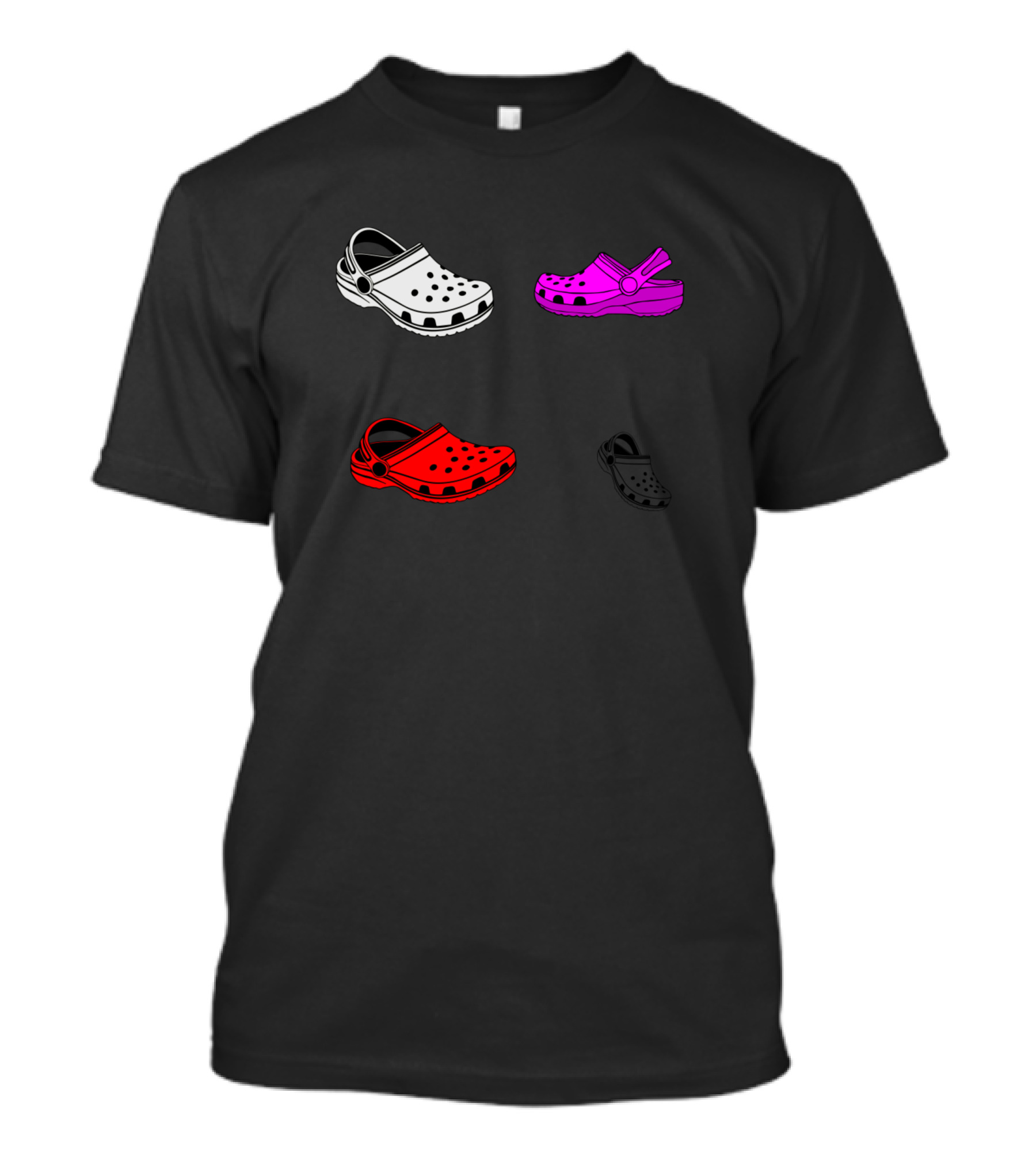 Crocs You Ain't Rockin If You Ain't Crocin Colorful Clogs T-Shirt