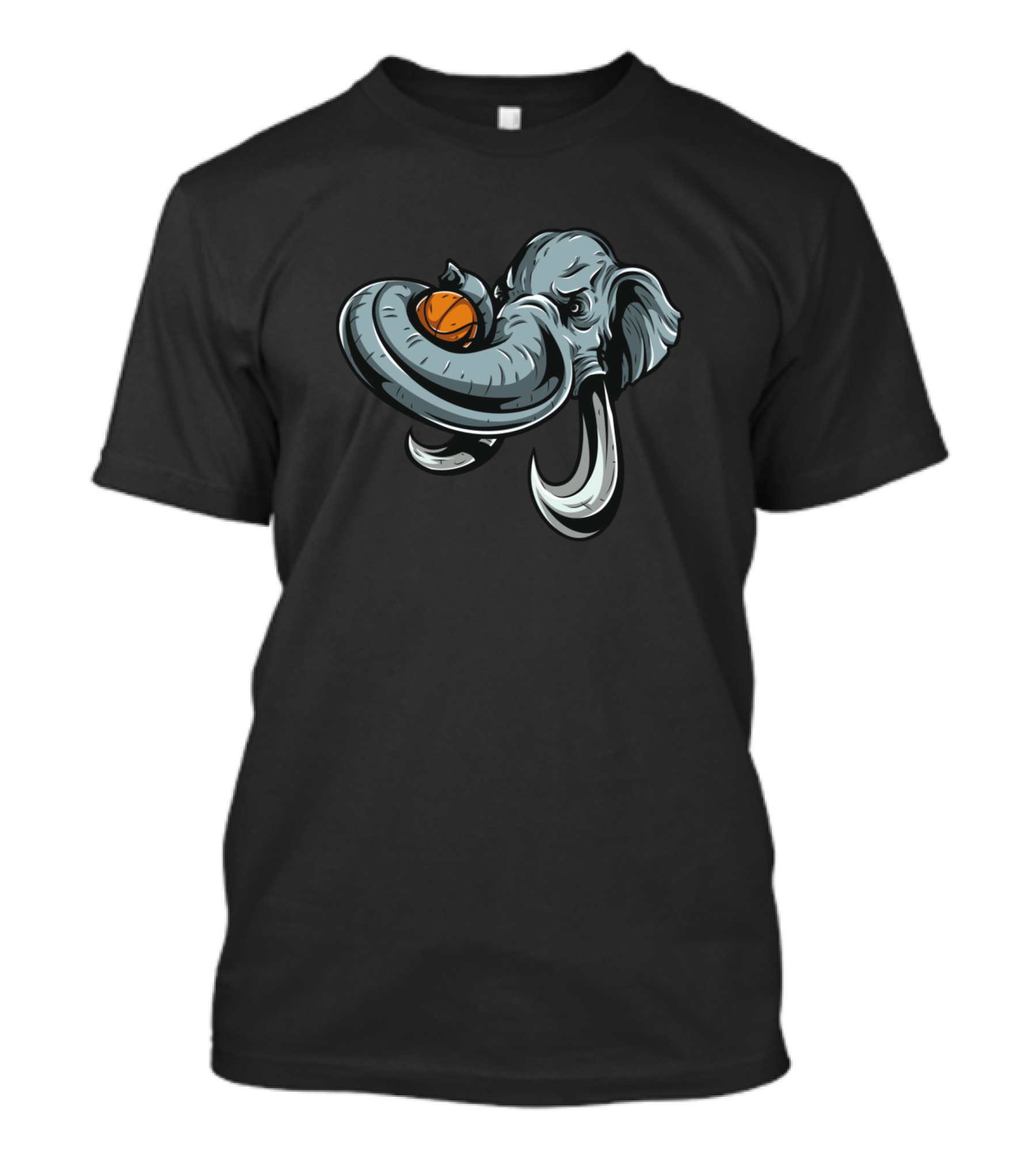 Elephant Dunking Basketball With Trunk T-Shirt