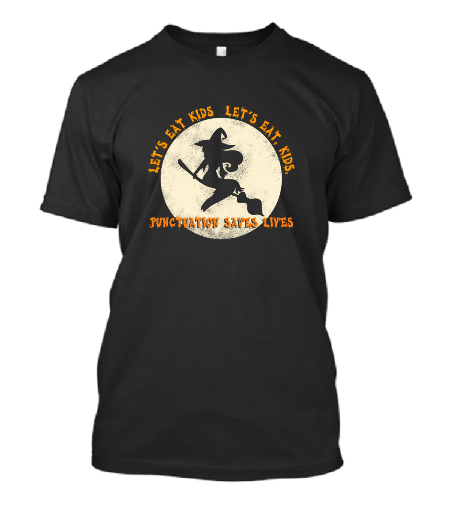 Let's Eat Kids Let's Eat, Kids Punctuation Saves Lives Halloween Costume T-Shirt