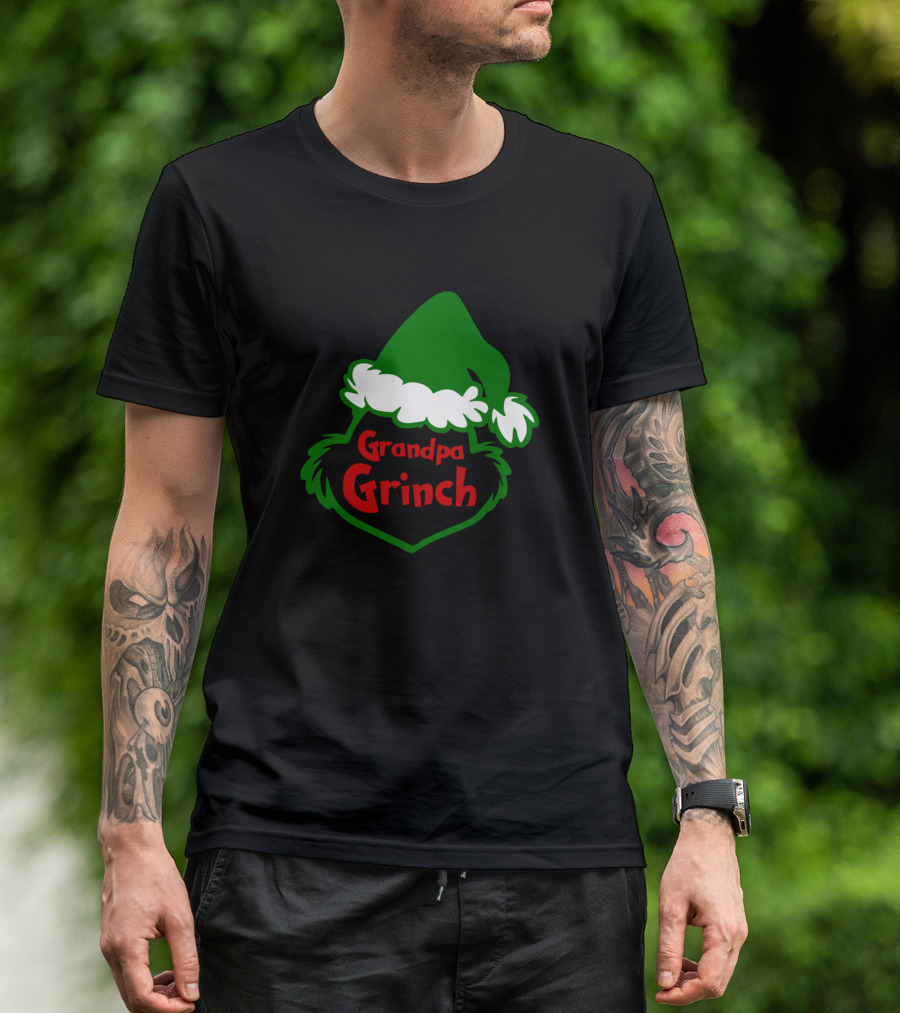 Grandpa Grinch Christmas Iconic Humor T-Shirt
