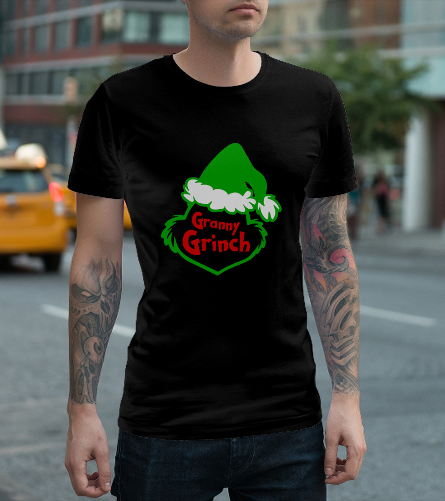 Granny Grinch Christmas Hat T-Shirt