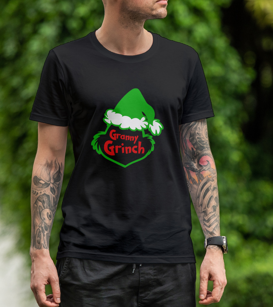 Granny Grinch Christmas Hat T-Shirt