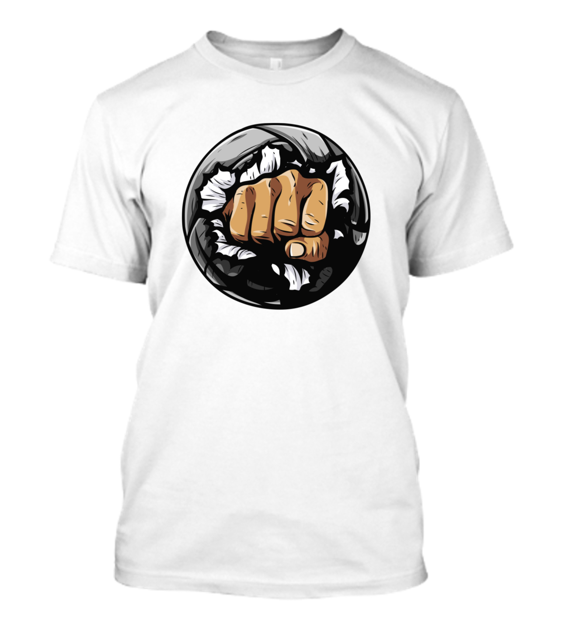 One Punch Destroyed The Volleyball Anime Fist Through Ball T-Shirt