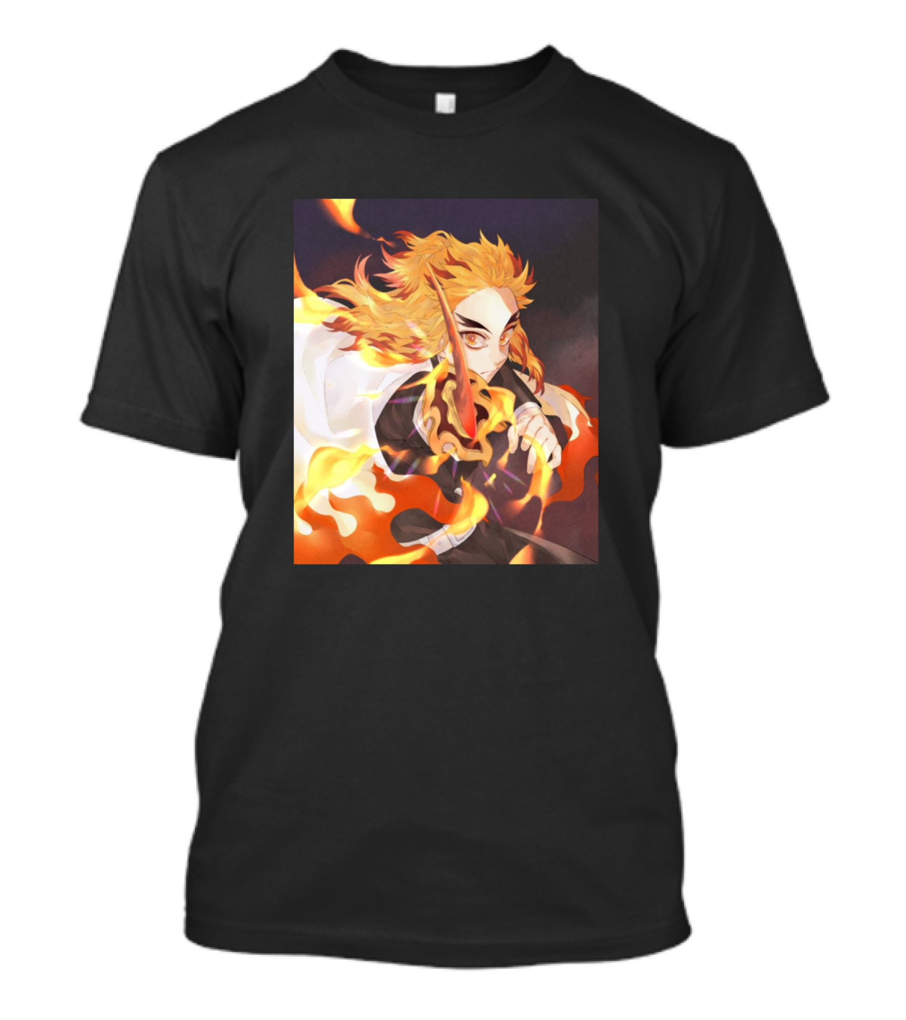 Rengoku Kyoujurou Flame And Sword Burst T-Shirt