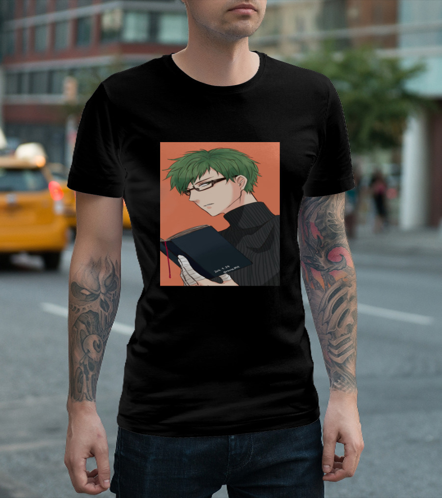 Shintaro Midorima Reading Manga T-Shirt