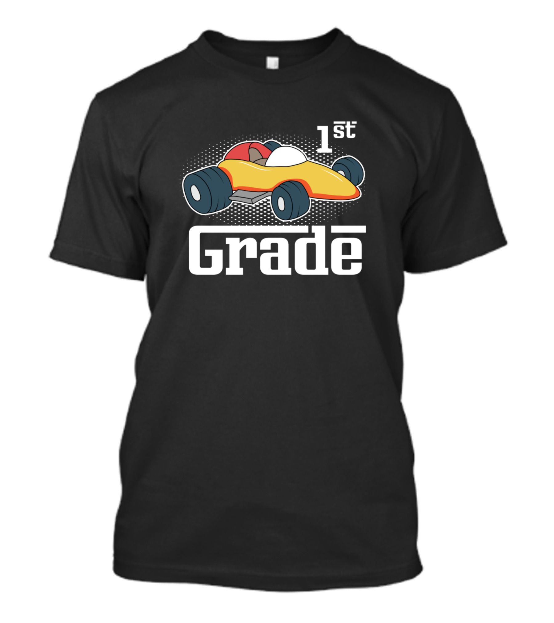 1st Grade Race Car Boy Start Of School T-Shirt