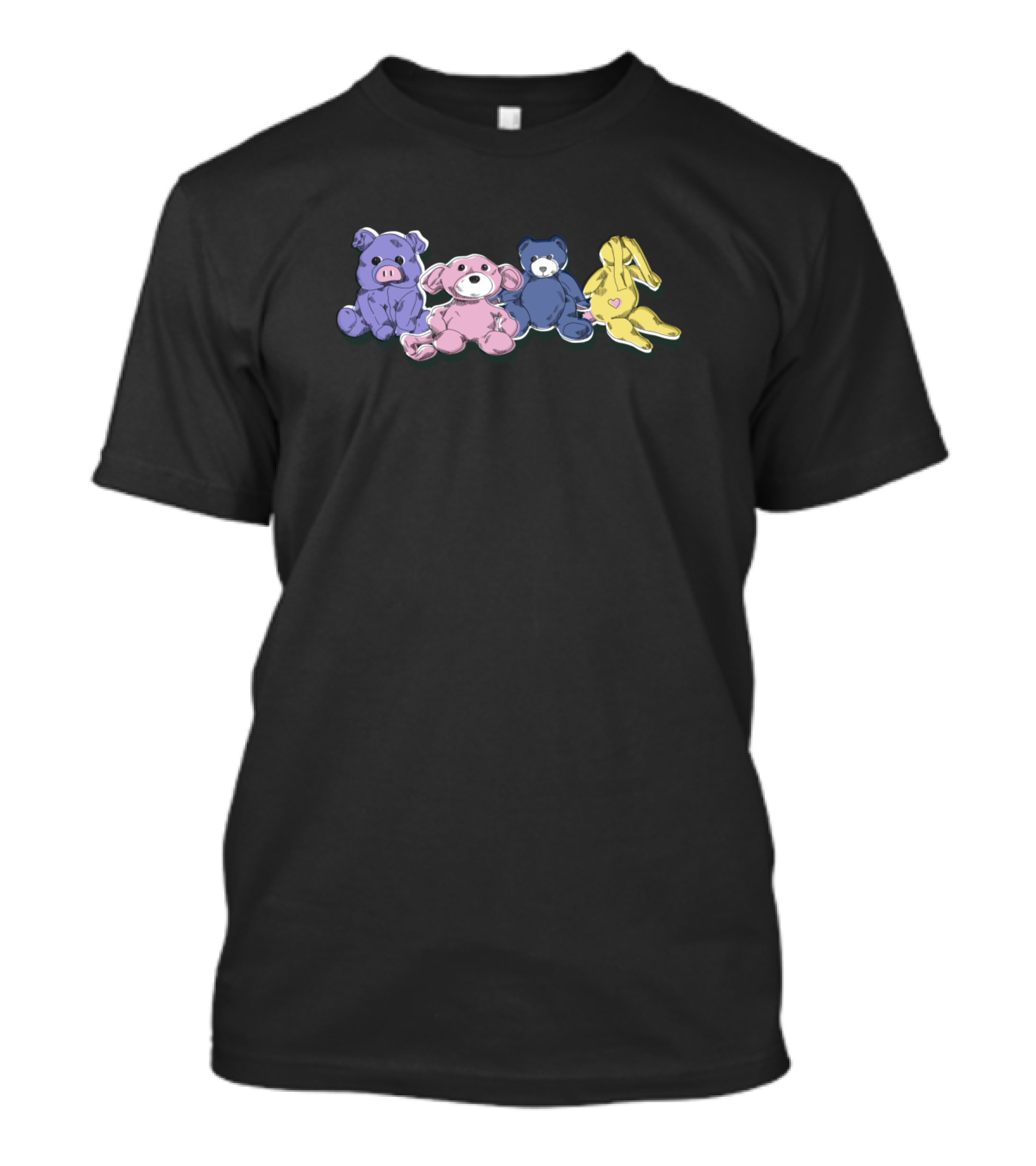 Stuffed Pals Pig Bunny Bear Friends Toy Collection T-Shirt