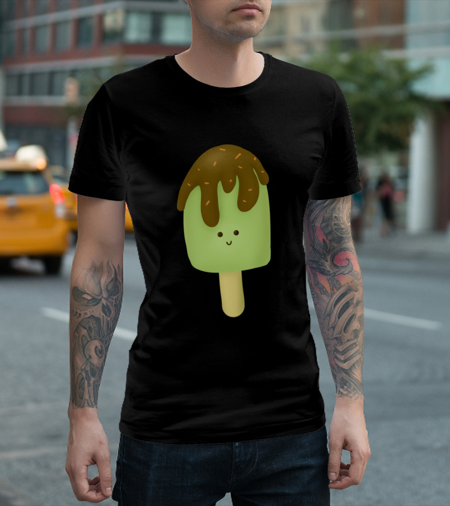 Avocado Popsicle With Chocolate Drizzle And Sprinkles T-Shirt
