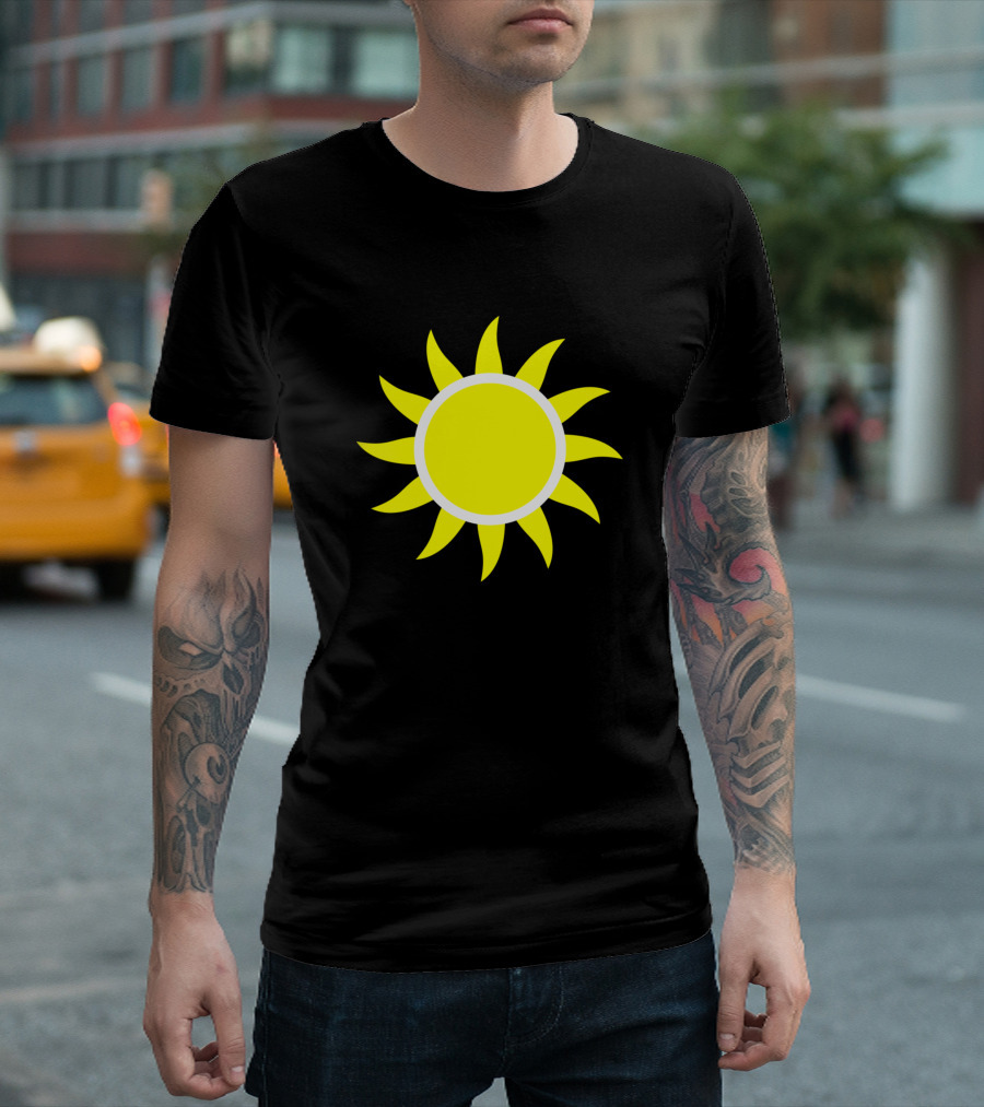 Beach Hair Don't Care Sun Beach Lovers Summer Vibes Bright Sunburst T-Shirt