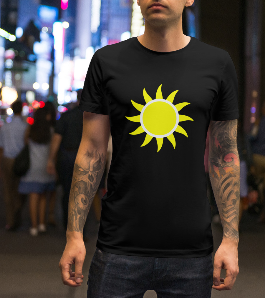 Beach Hair Don't Care Sun Beach Lovers Summer Vibes Bright Sunburst T-Shirt