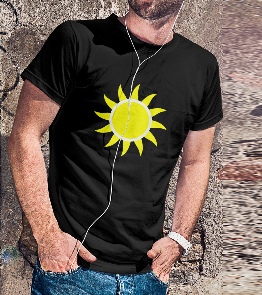Beach Hair Don't Care Sun Beach Lovers Summer Vibes Bright Sunburst T-Shirt