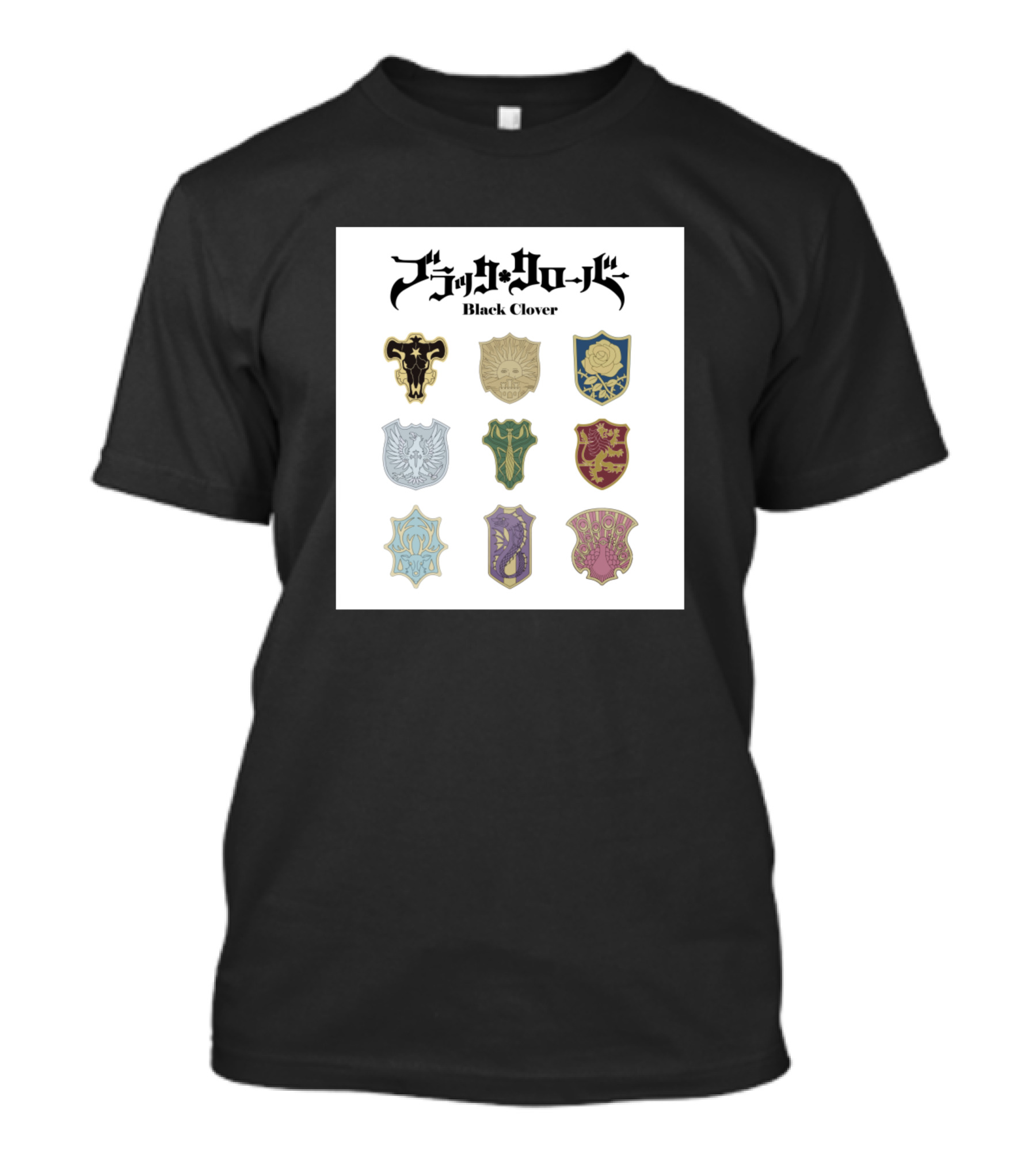 Black Clover Magic Knight Squad Crests T-Shirt