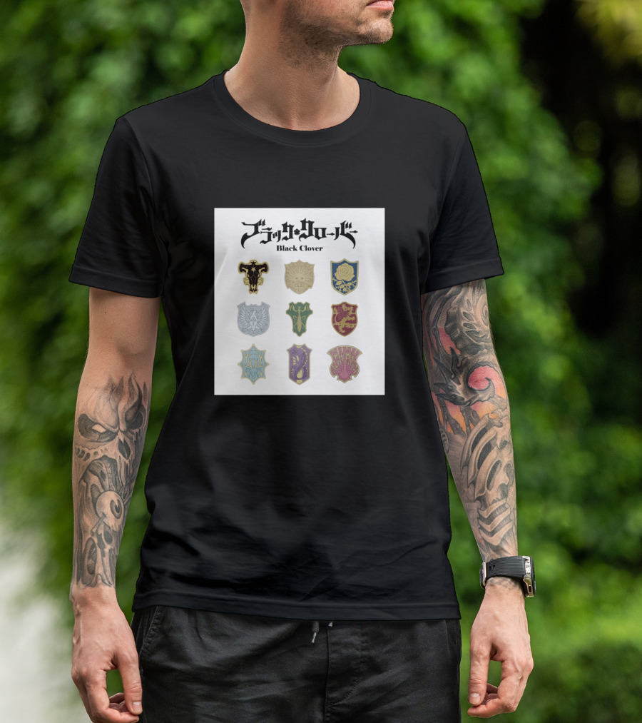 Black Clover Magic Knight Squad Crests T-Shirt