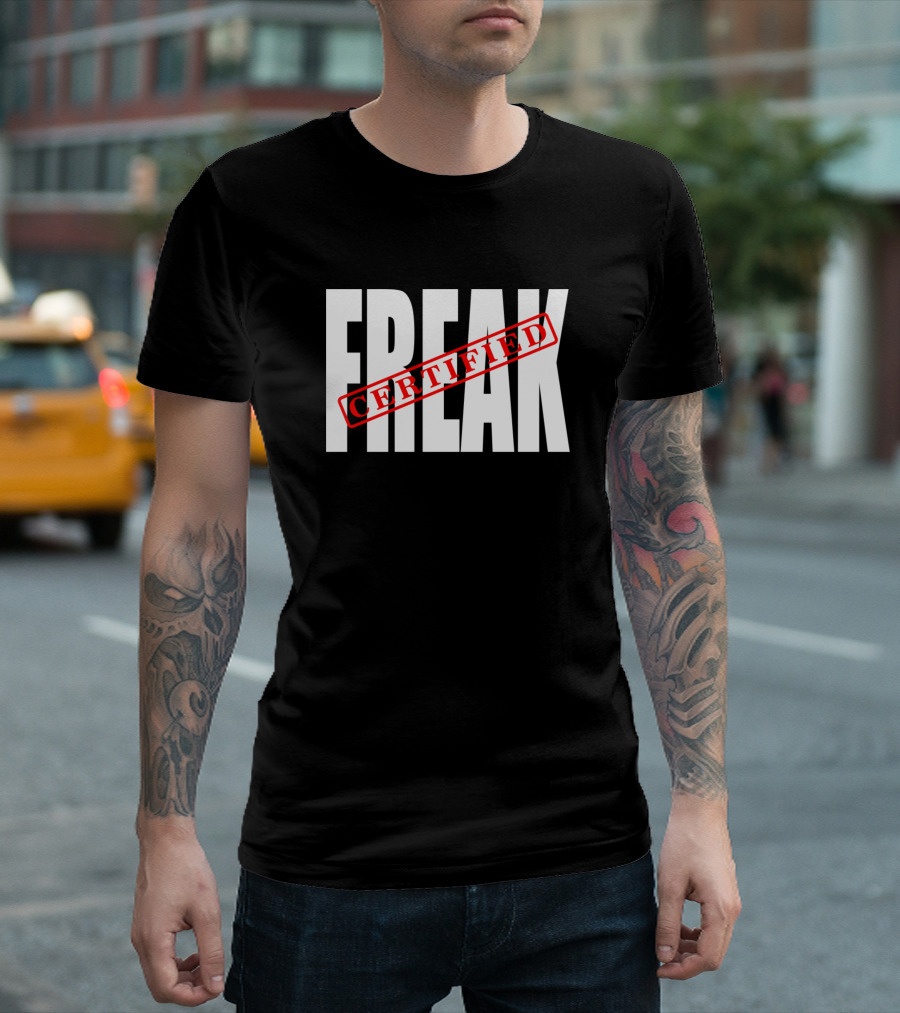 Certified Freak Block Letter T-Shirt