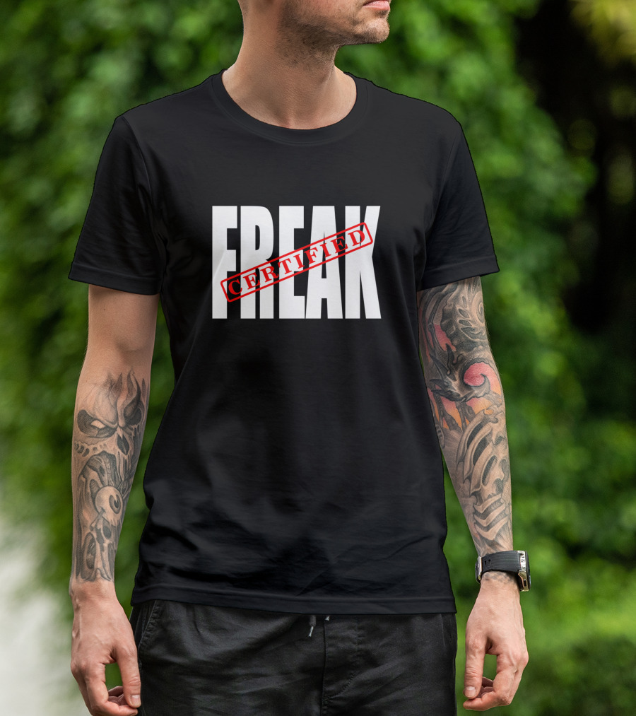 Certified Freak Block Letter T-Shirt