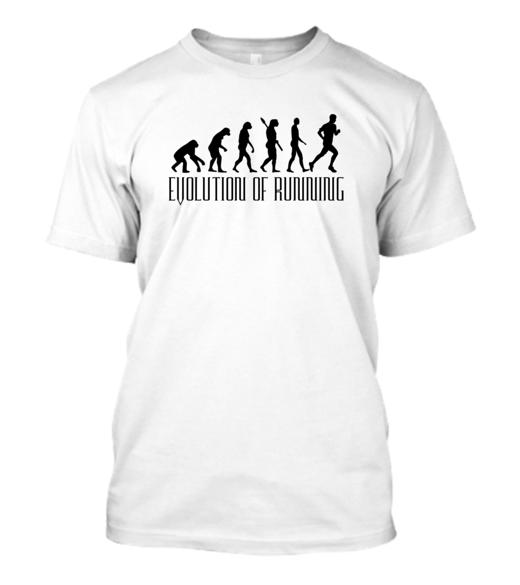 Evolution Walking To Running Progression Journey T-Shirt