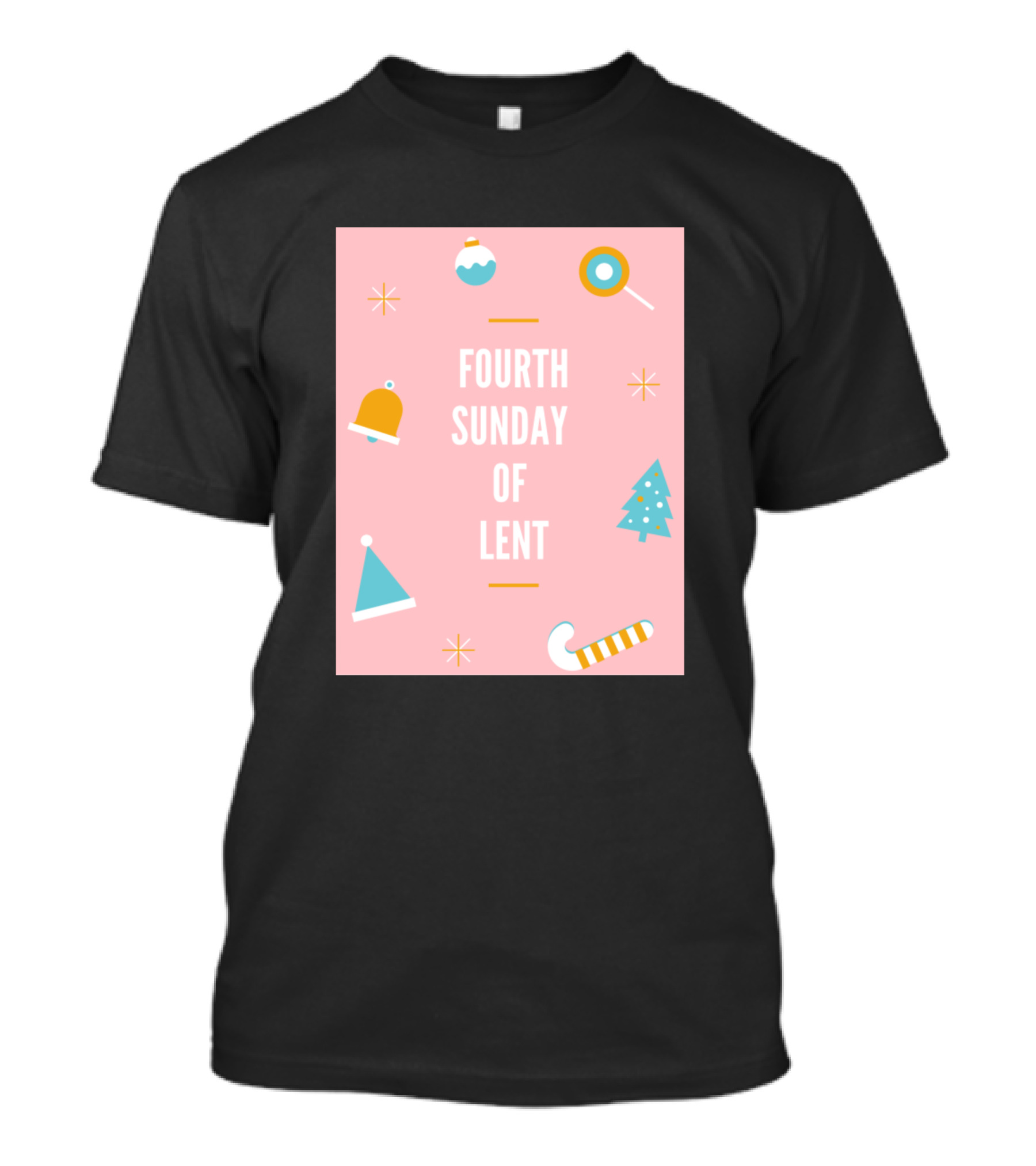 Fourth Sunday Of Lent Christmas Holiday Icons T-Shirt