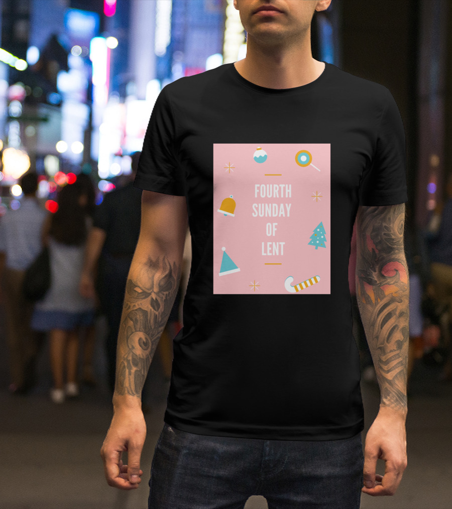 Fourth Sunday Of Lent Christmas Holiday Icons T-Shirt
