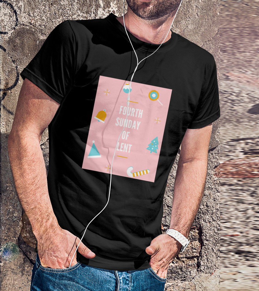 Fourth Sunday Of Lent Christmas Holiday Icons T-Shirt