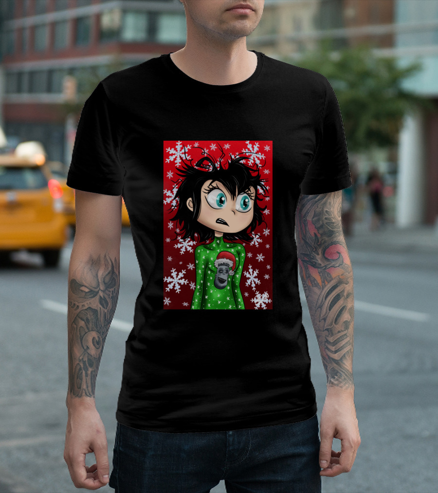 Hotel Transylvania Holiday Snowflakes Green Sweater Character T-Shirt