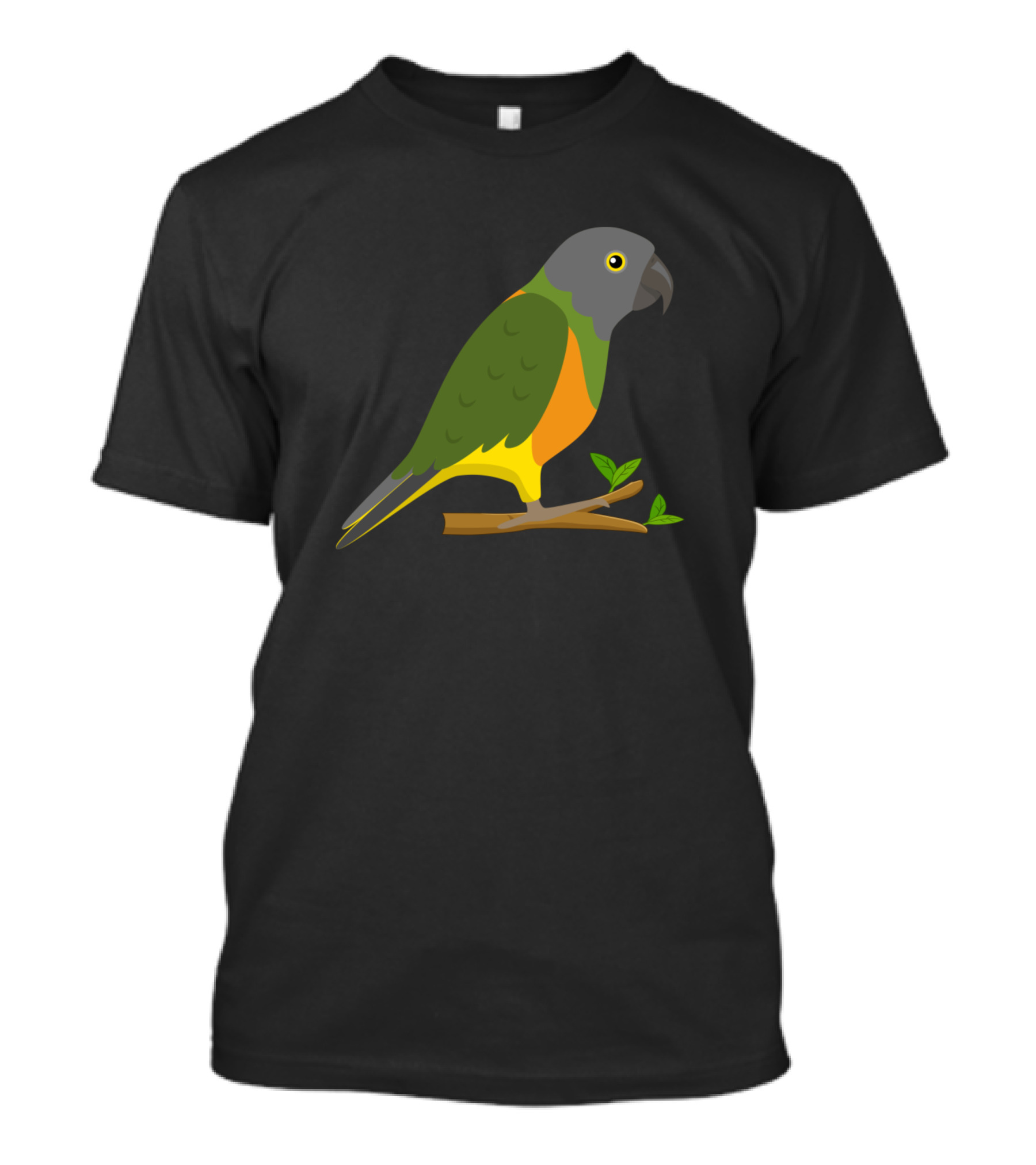 Senegal Parrot Colorful Bird Branch T-Shirt