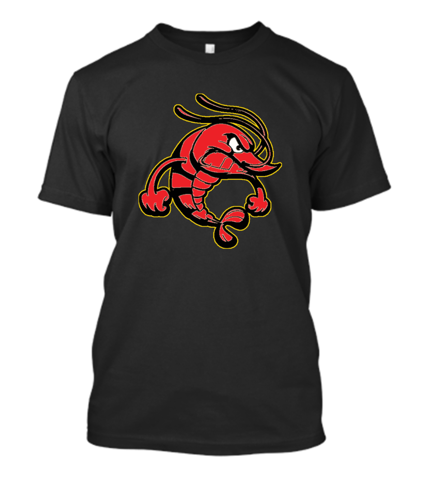 Shrimp Angry Cartoon Character T-Shirt
