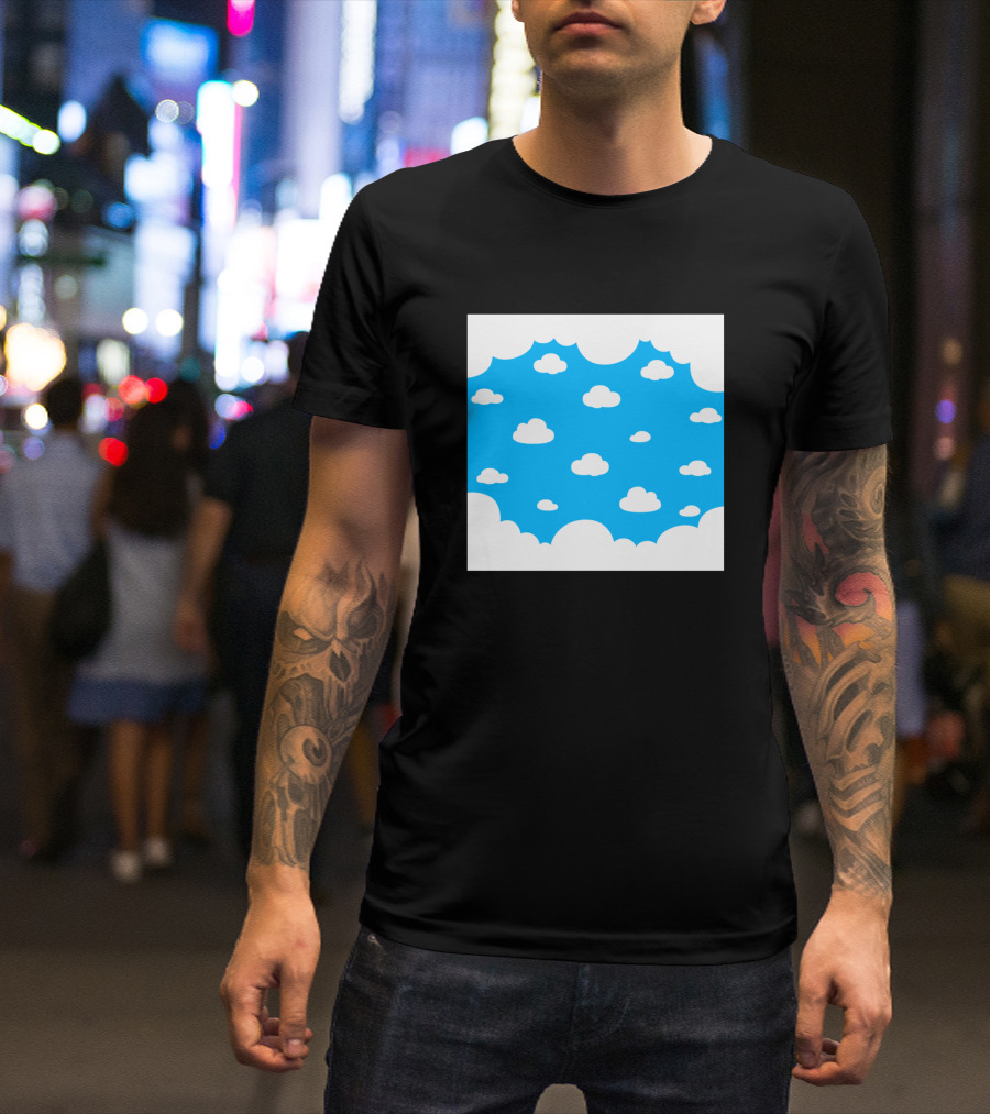 Simple Blue Sky And White Clouds T-Shirt