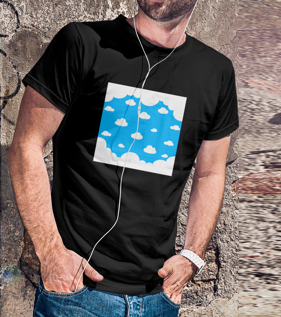 Simple Blue Sky And White Clouds T-Shirt