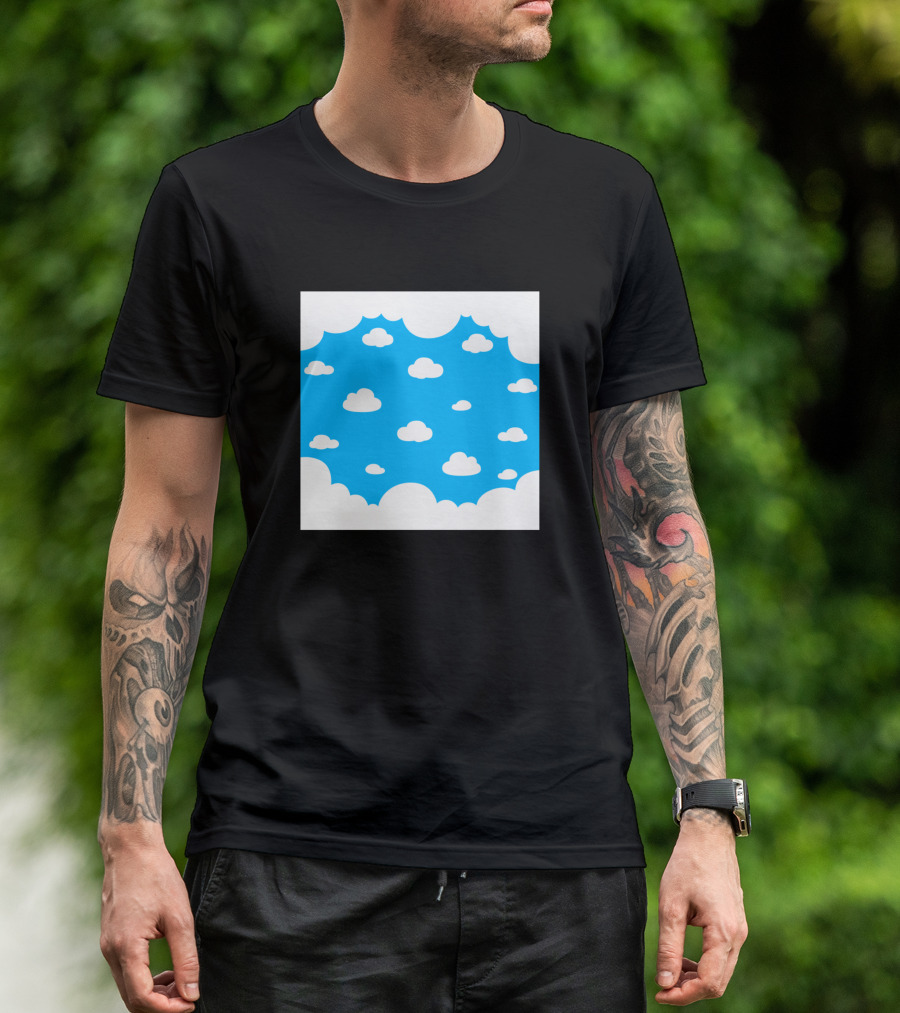 Simple Blue Sky And White Clouds T-Shirt