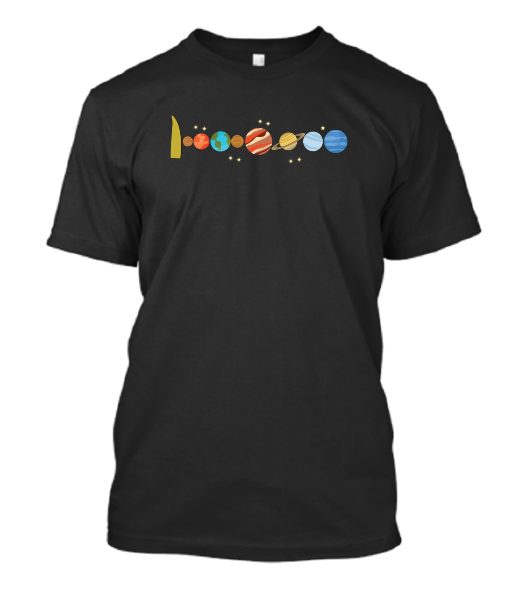 Sistema Solar Planetas Diseño Espacial Astronomía T-Shirt