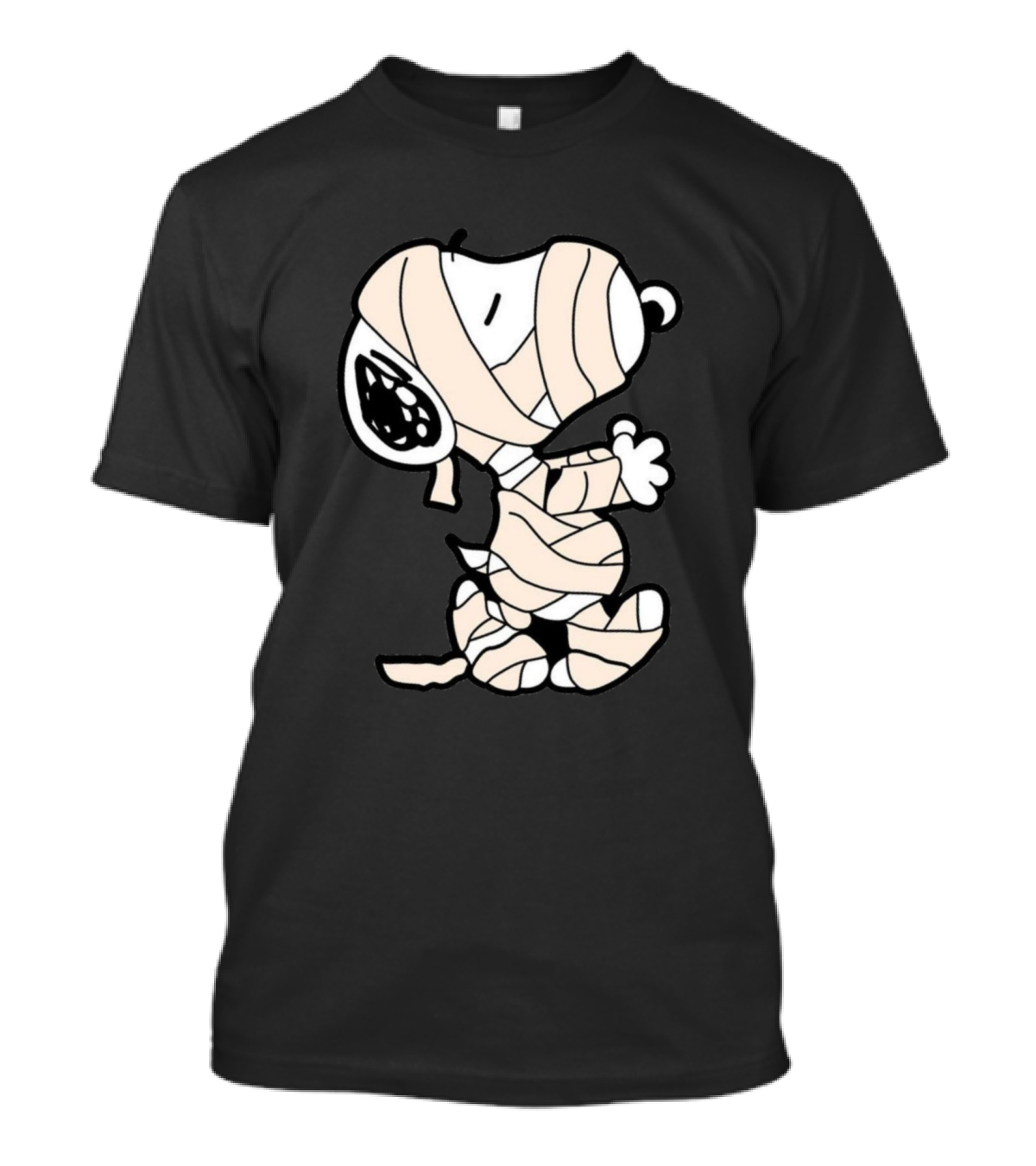 Snoopy Wrapped As Mummy Halloween Peanuts Character T-Shirt