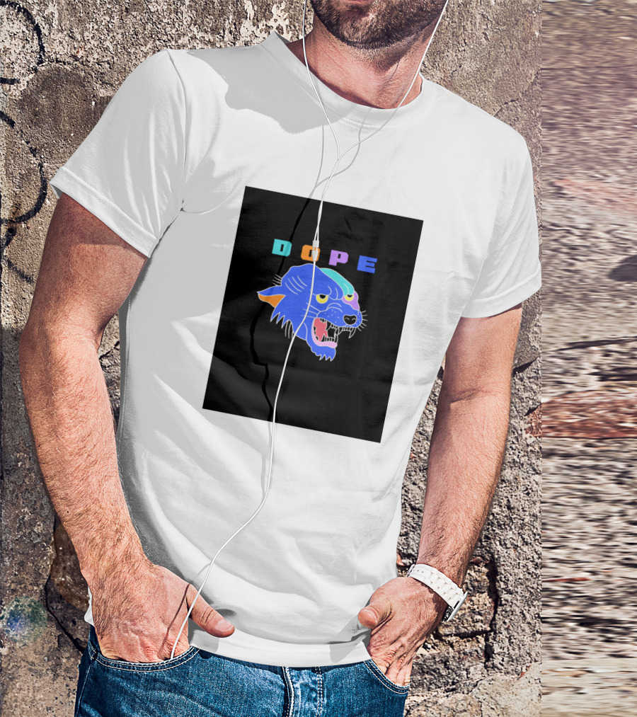 DOPE Street Cat Panther Head T-Shirt