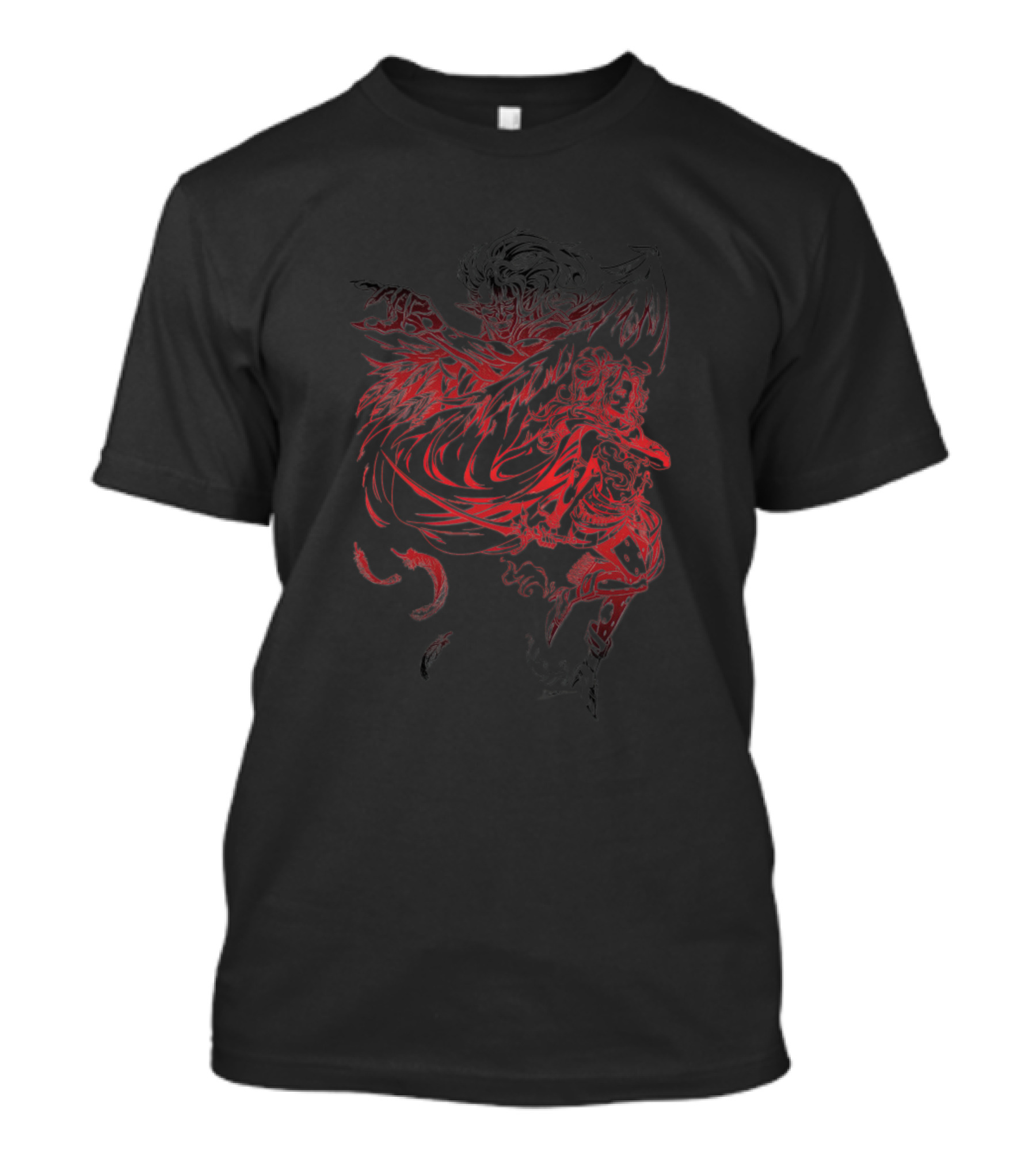 Tina Brave Warrior Knight In Red Shadow T-Shirt