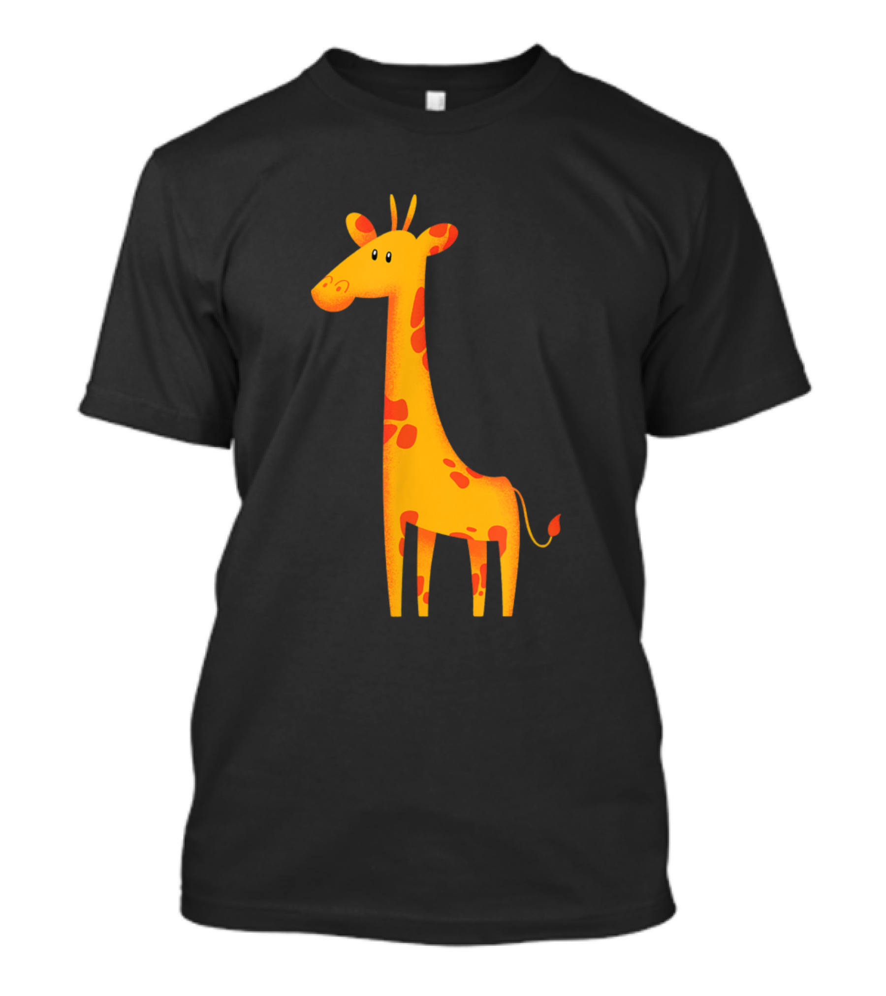 Toddler Idea Cute Giraffe Yellow Cartoon T-Shirt