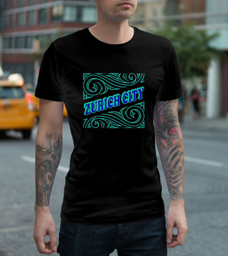 Zurich City Swirl T-Shirt