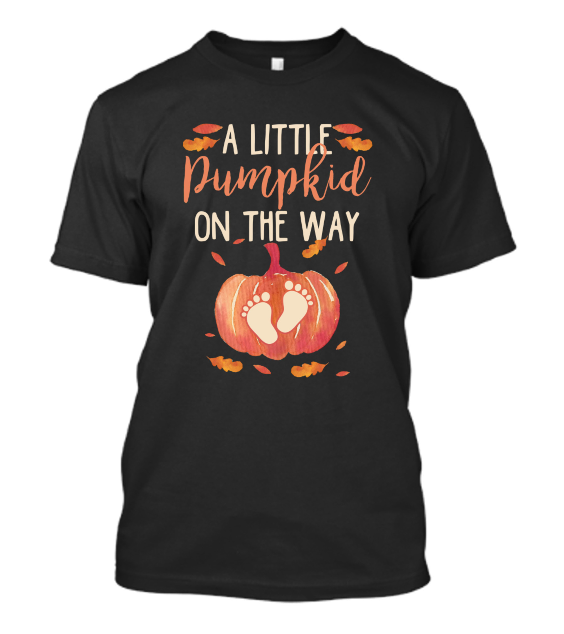 A Little Pumpkin On The Way Autumn Baby Announcement T-Shirt
